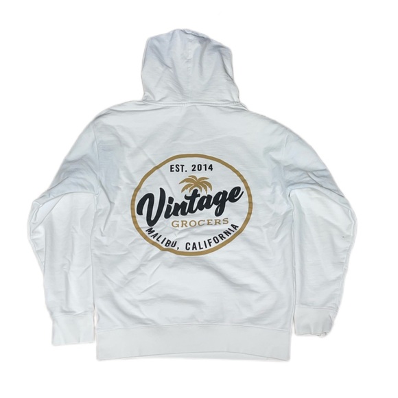 Vintage Grocers Malibu LA Luxury Grocery Store Pullover Hoodie Sweatshirt Rare